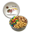 Silver The Royal Tin w/ M&M's, Nuts, & Caramel Popcorn